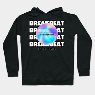 BREAKBEAT  - Y2K Breaks 4 Life (white) Hoodie